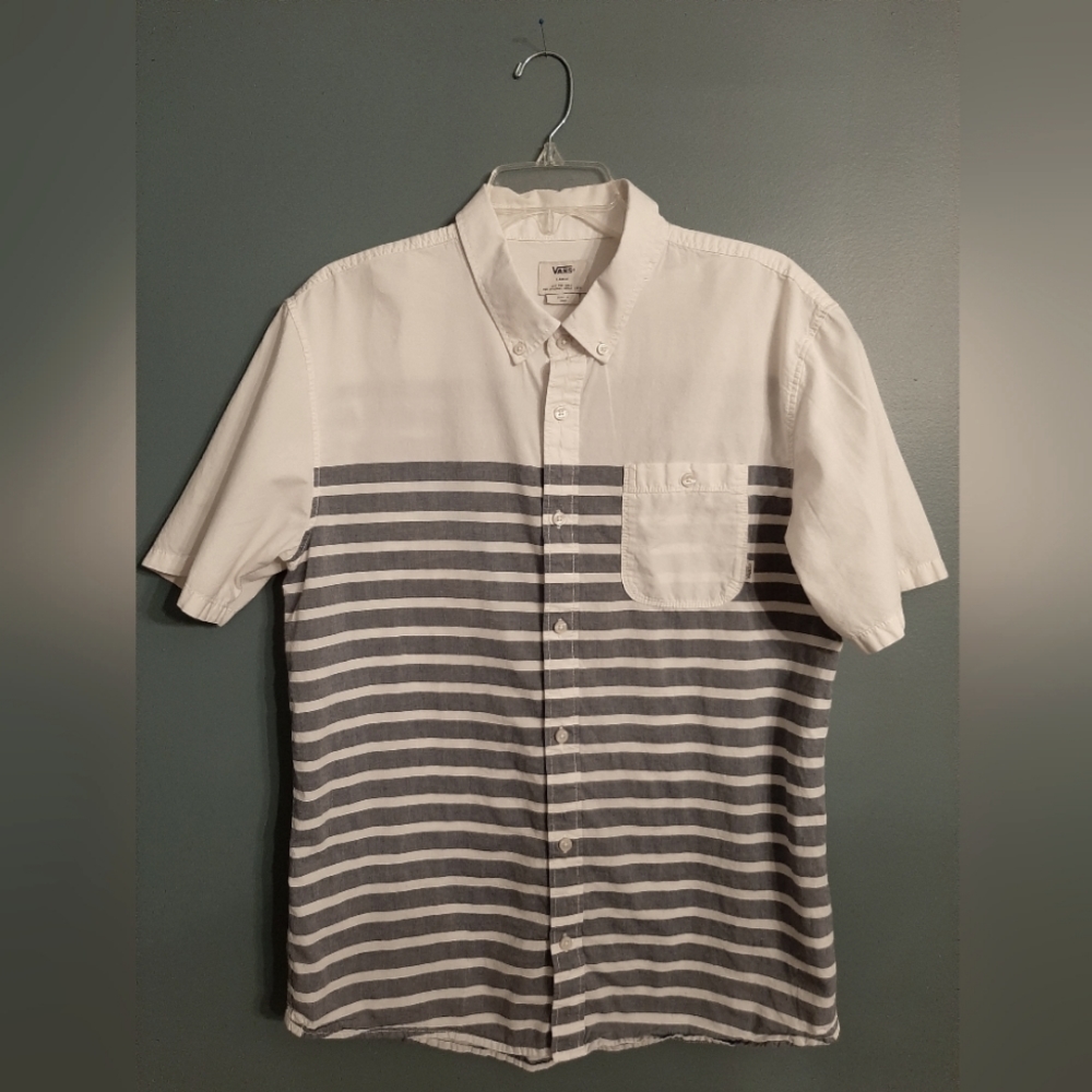 Mens L, Van's Two-Tone Shirt